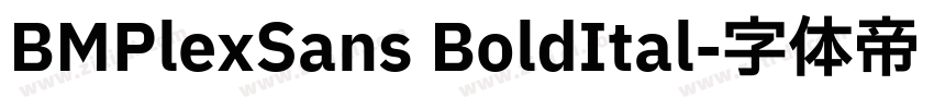 BMPlexSans BoldItal字体转换